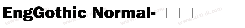 EngGothic Normal字体转换